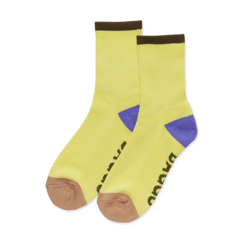 Baggu Ribbed Socks - Lemon Curd Mix sold by Moma