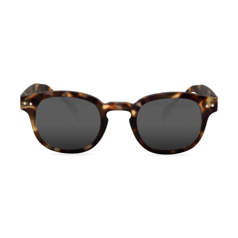IZIPIZI Rounded-Edge Square Sunglasses #C - Tortoise sold by Moma