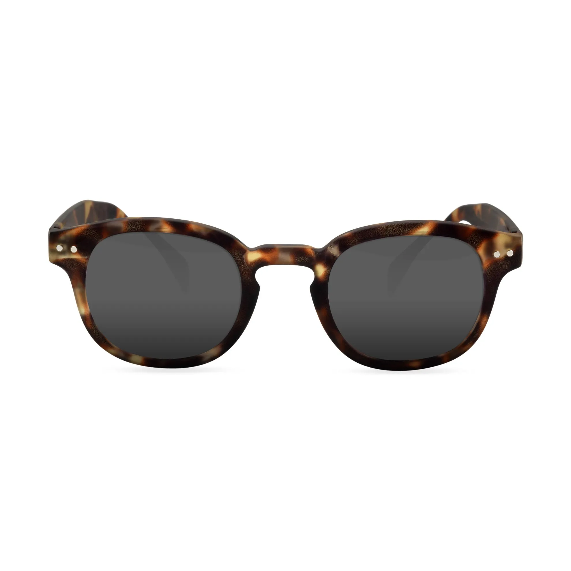 IZIPIZI Rounded-Edge Square Sunglasses #C - Tortoise sold by Moma