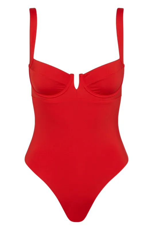 Clovelly One Piece - Chili Pepper sold by Monday Swimwear