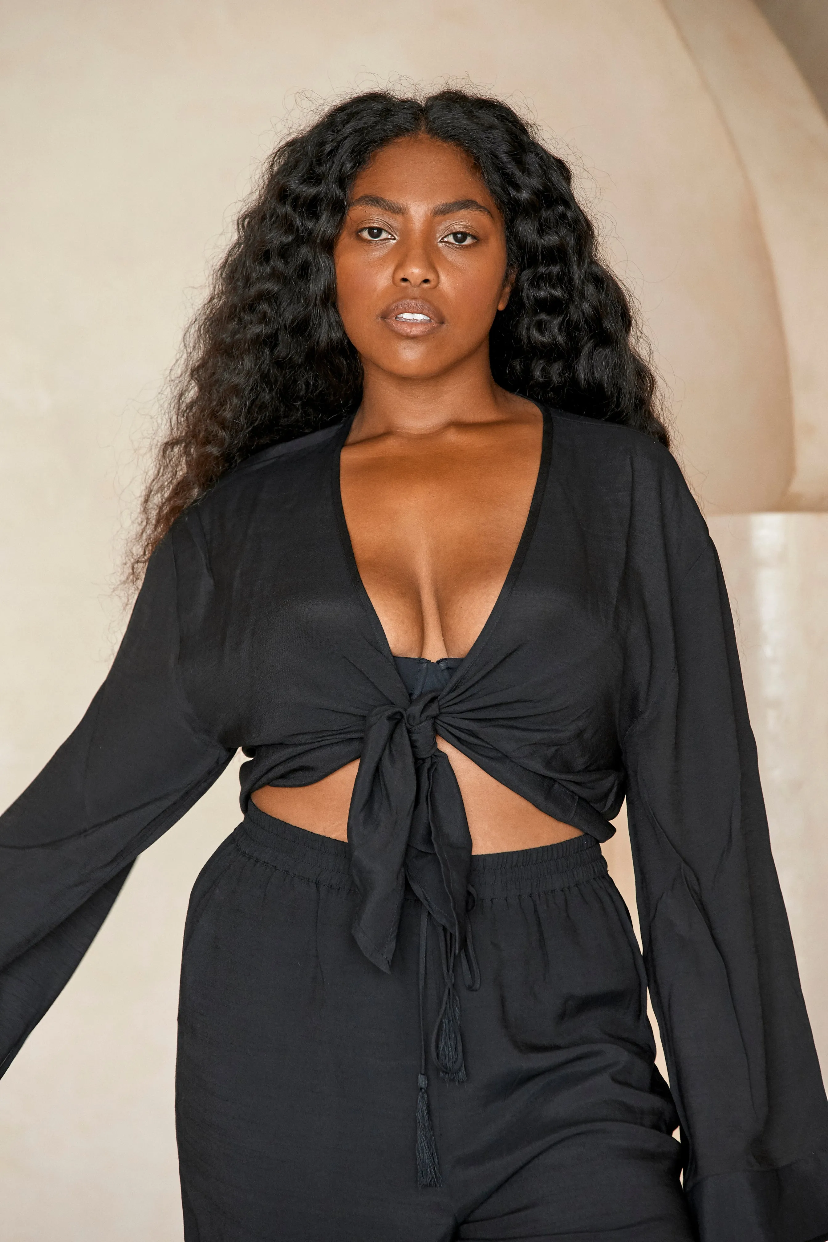 Tahiti Tie Top - Black sold by Monday Swimwear product image thumbnail 4