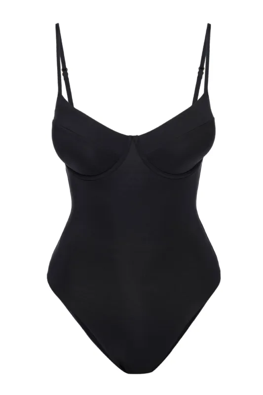 Maui One Piece - Black sold by Monday Swimwear