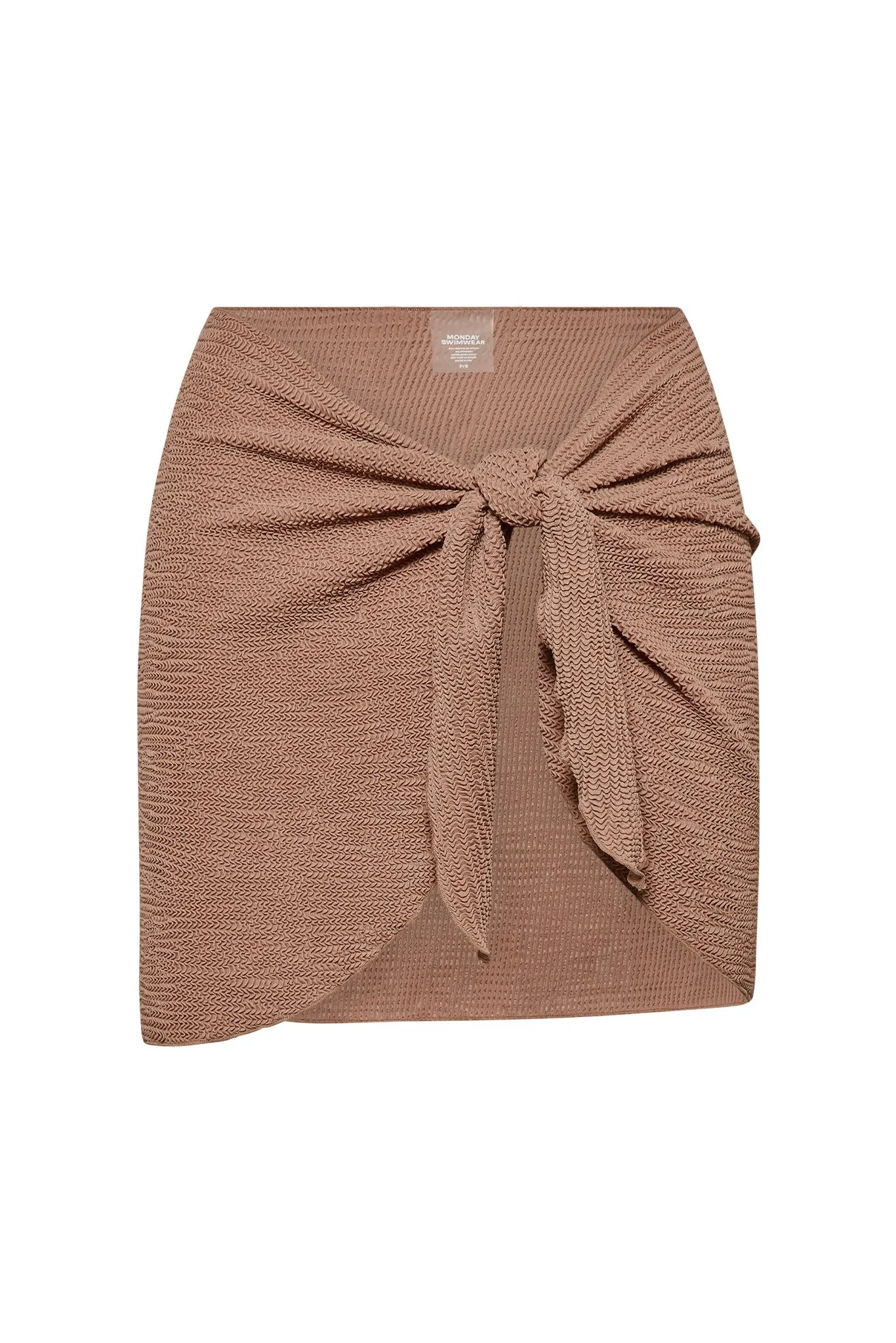 St. Barth's Skirt - Husk Crinkle sold by Monday Swimwear