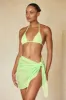South Beach Sarong - Honeydew Crinkle Linen sold by Monday Swimwear