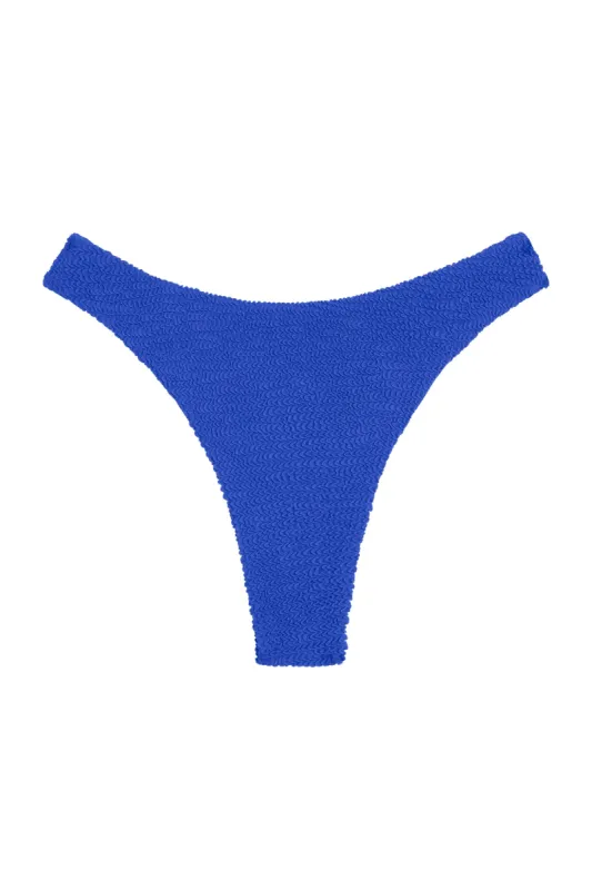 Capri Thong - Cobalt Crinkle sold by Monday Swimwear