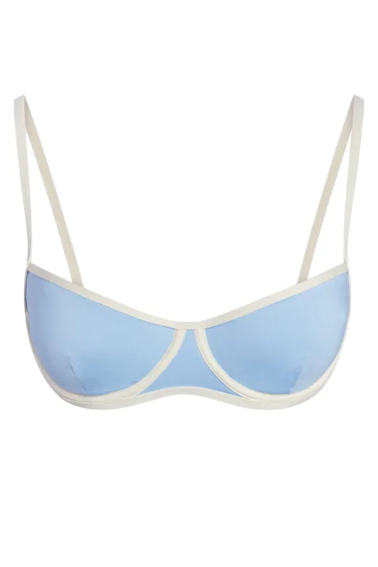 Somerset Top - Ivory/Sea Mist sold by Monday Swimwear