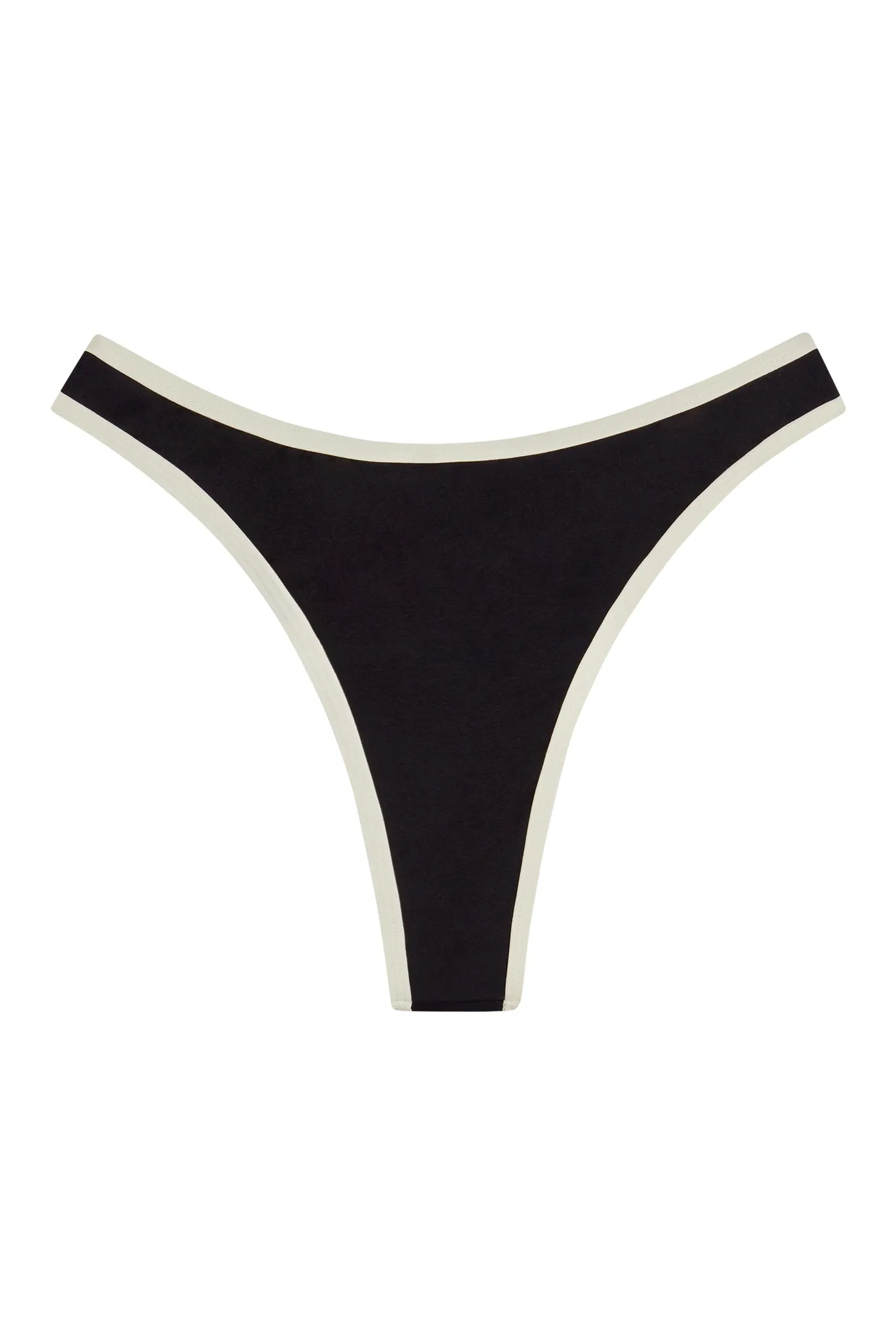 Somerset Bottom - Black/Ivory sold by Monday Swimwear