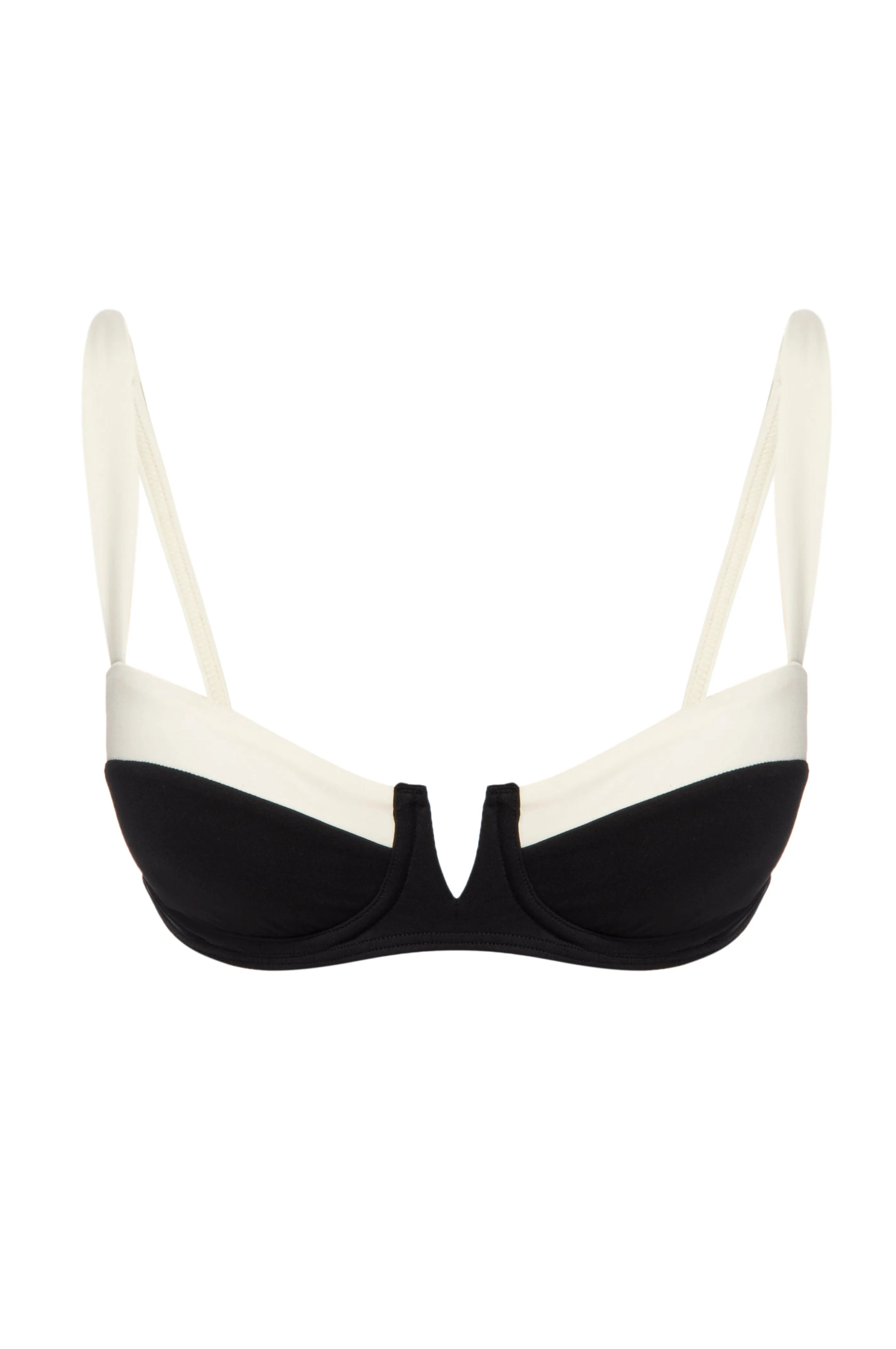 Clovelly Top - Black/Ivory sold by Monday Swimwear