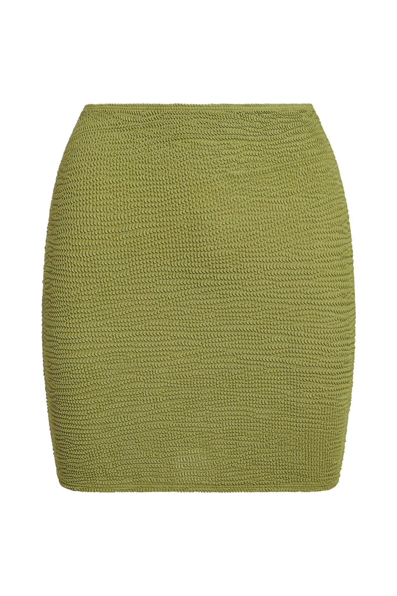 Cayman Skirt - Vivid Moss Crinkle sold by Monday Swimwear