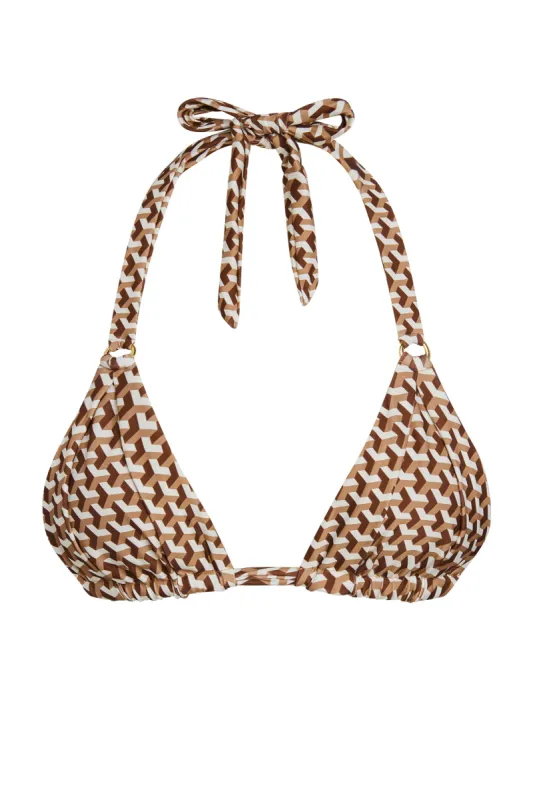 Morocco Top - Husk Geo sold by Monday Swimwear