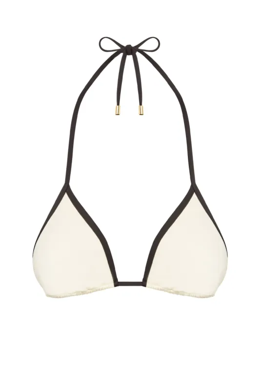 Palma Top - Ivory/Black sold by Monday Swimwear