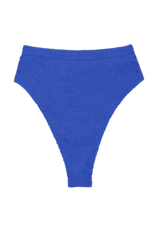 Riviera Bottom - Cobalt Crinkle sold by Monday Swimwear