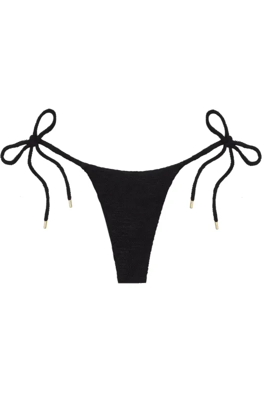 Palma Bottom - Black Crinkle sold by Monday Swimwear