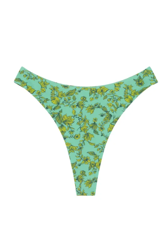 Capri Thong - Lush Floral sold by Monday Swimwear