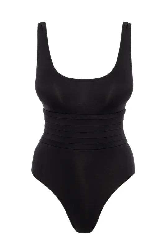 Corsica One Piece - Black sold by Monday Swimwear