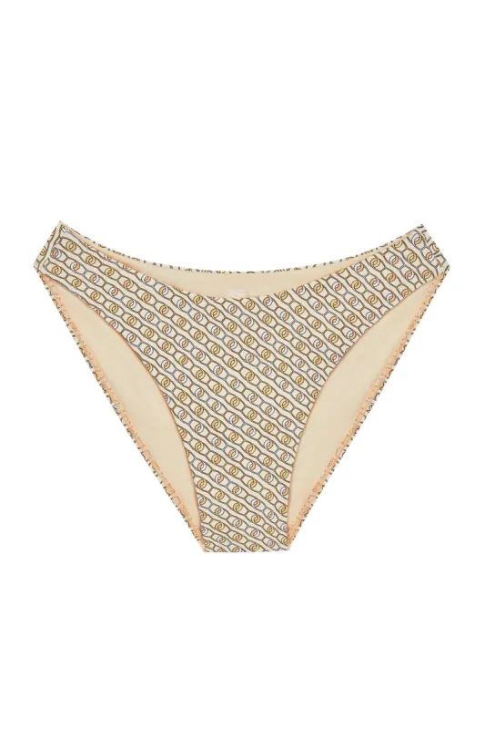 Seychelles Bottom - Sun Lynx Geo (Modest Coverage) sold by Monday Swimwear