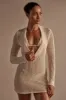 Tuscany Mini Dress - Ivory Petit Crochet sold by Monday Swimwear