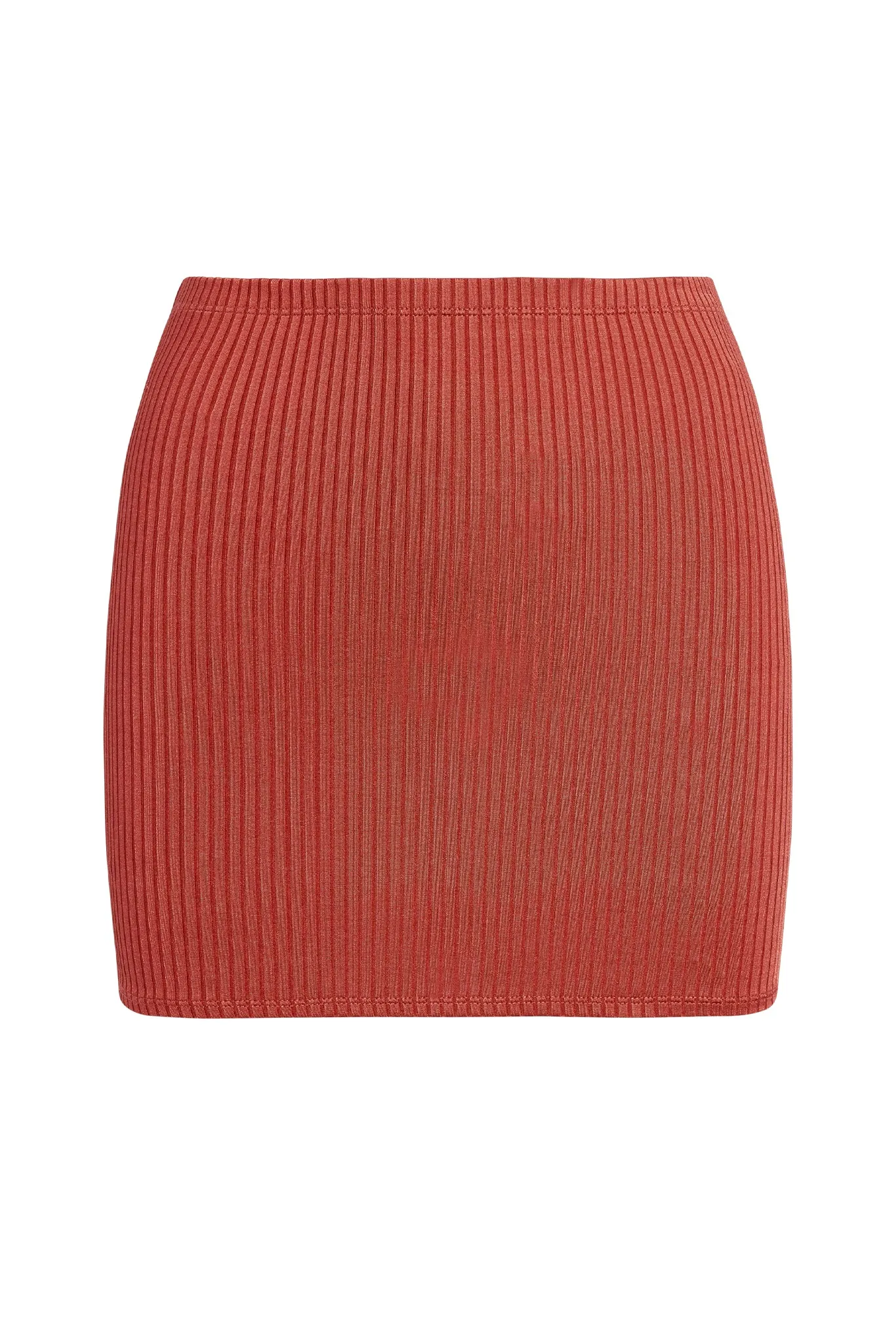 Cayman Skirt - Copper Wide Rib sold by Monday Swimwear