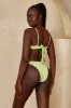 Capri Top - Honeydew Summer Plaid sold by Monday Swimwear