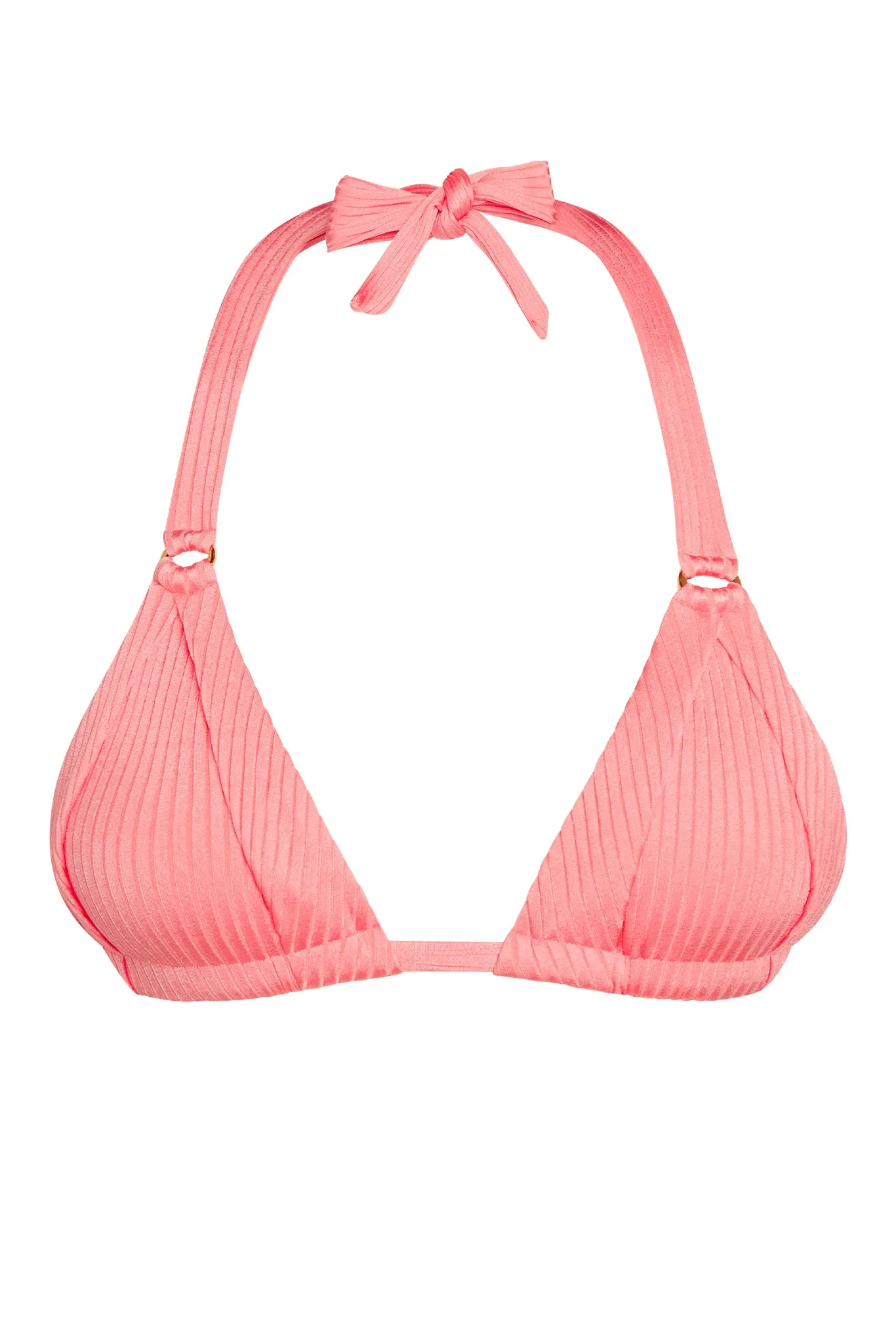 Morocco Top - Guava Wide Rib sold by Monday Swimwear