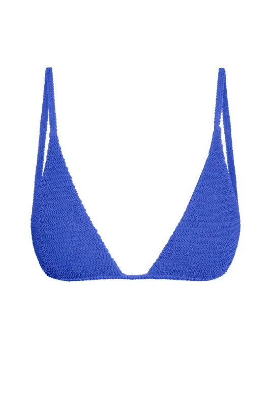 Barbados Top - Cobalt Crinkle sold by Monday Swimwear
