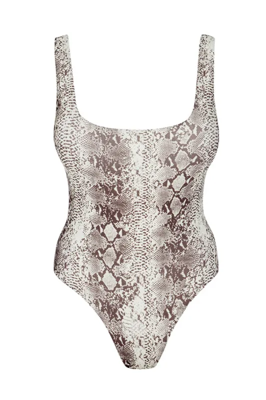 Sardinia One Piece - Snake sold by Monday Swimwear