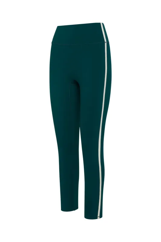 Acadia Legging 27" - Evergreen/Ivory sold by Monday Swimwear