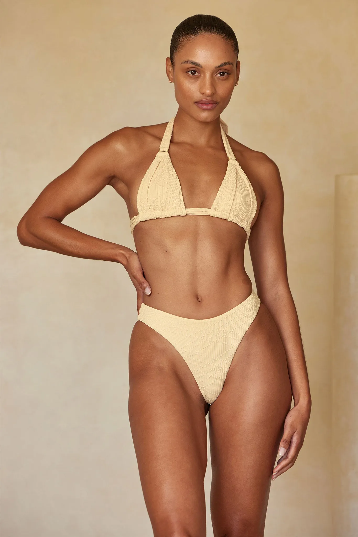 Morocco Top - Raffia Summer Plaid sold by Monday Swimwear product image thumbnail 3