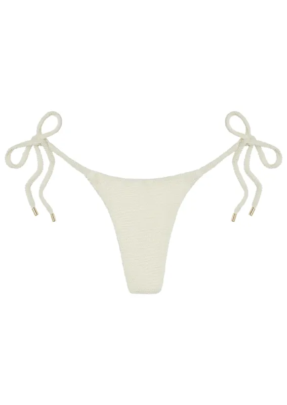 Palma Bottom - Ivory Crinkle sold by Monday Swimwear