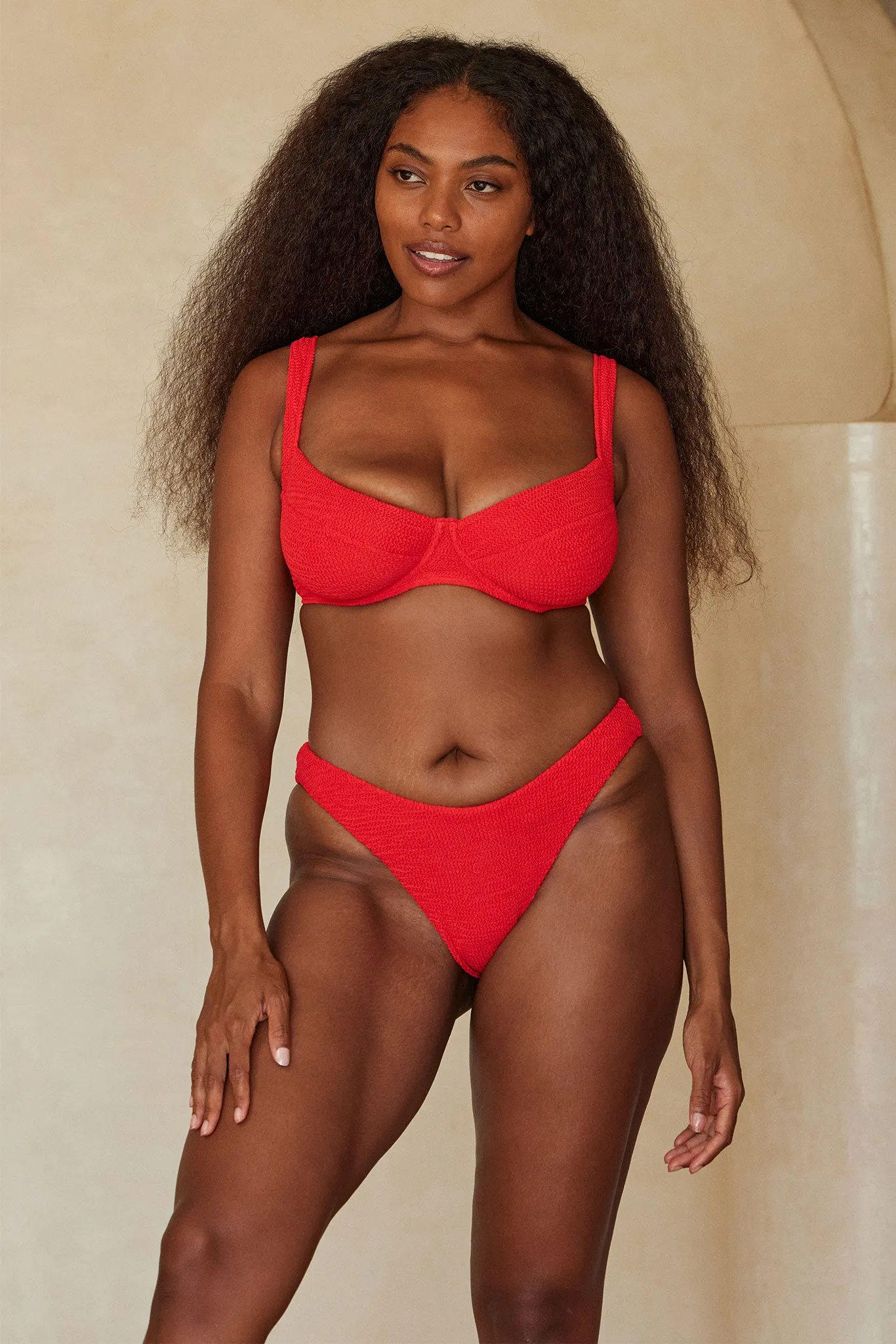 Seychelles Bottom - Chili Pepper Crinkle (Modest Coverage) sold by Monday Swimwear product image thumbnail 4