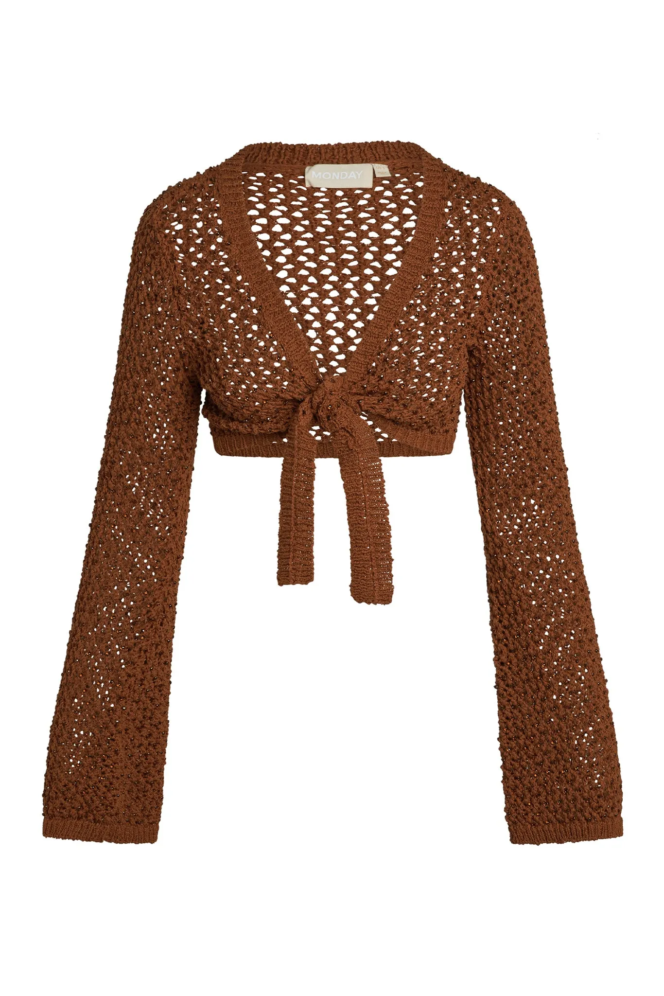 Wailea Top - Bronze Diamond Crochet sold by Monday Swimwear