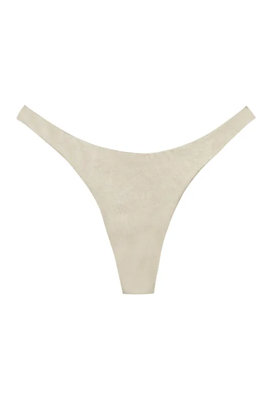 Tamarama Bottom - Champagne Shiny Jersey sold by Monday Swimwear