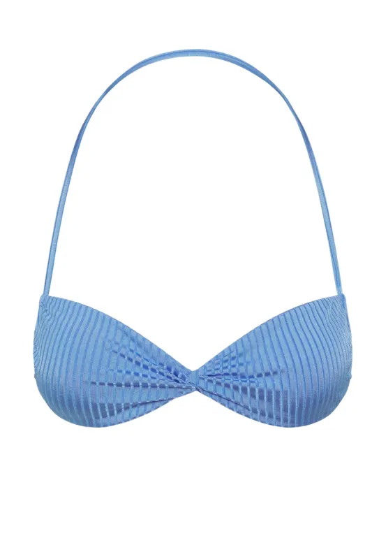 Tamarama Top - Dream Blue Wide Rib sold by Monday Swimwear