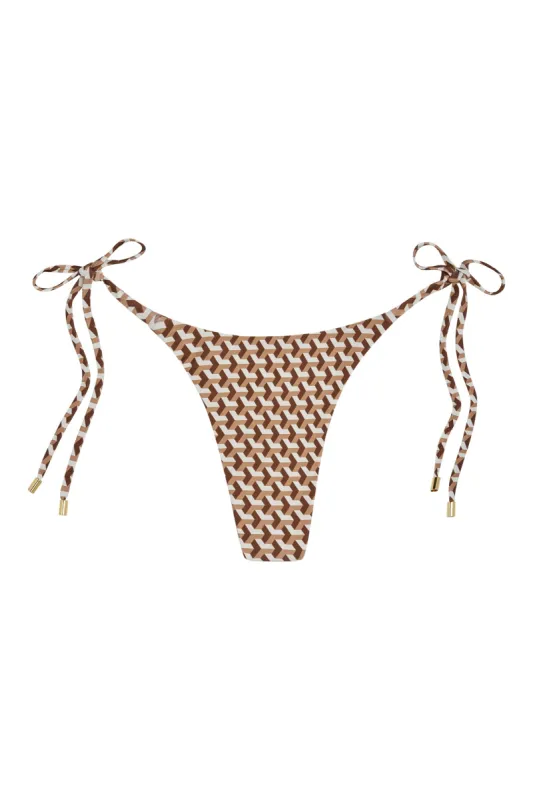 Palma Bottom - Husk Geo sold by Monday Swimwear