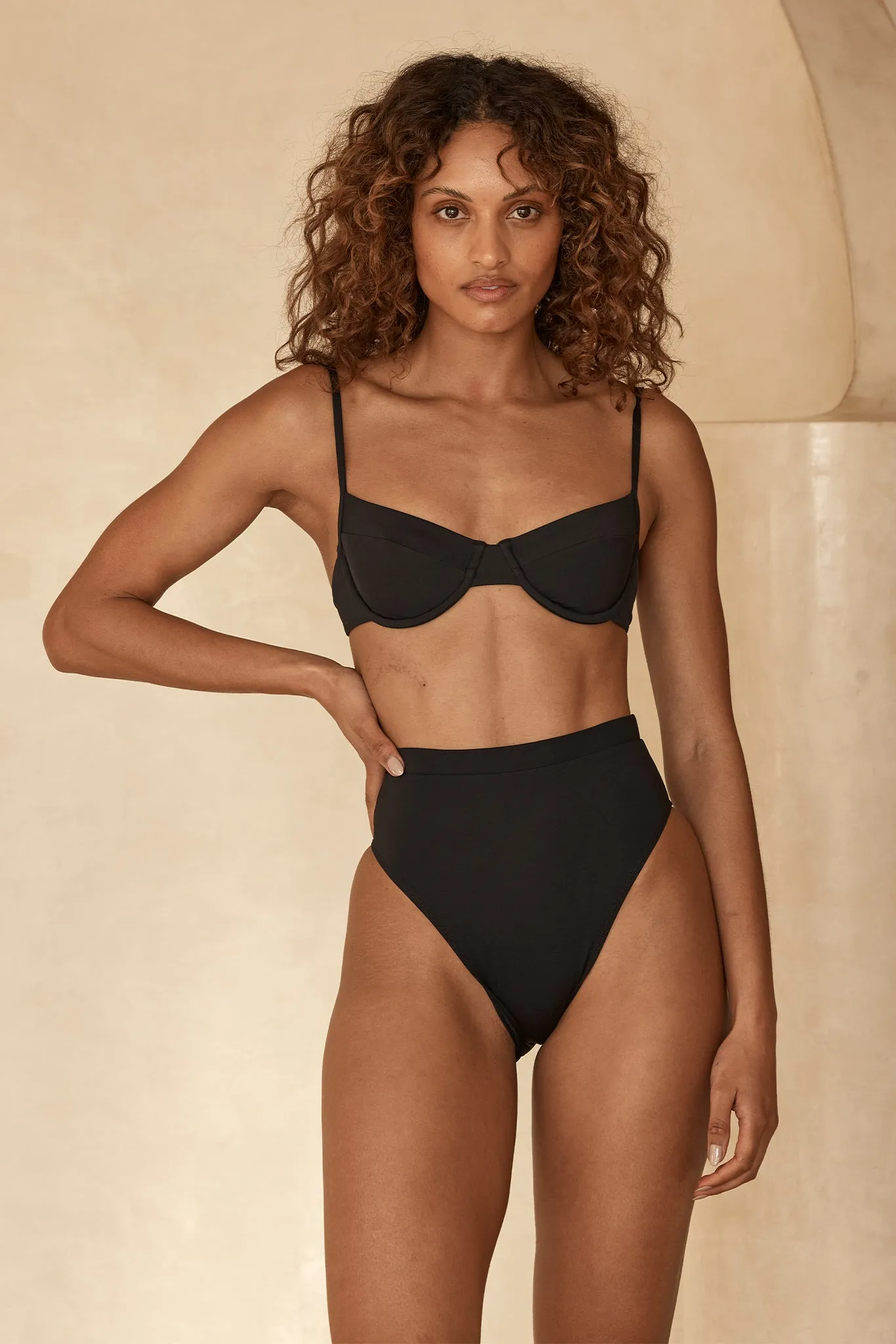 Riviera Bottom - Black sold by Monday Swimwear product image thumbnail 5
