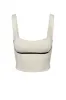 Zion Tank - Ivory/Black sold by Monday Swimwear
