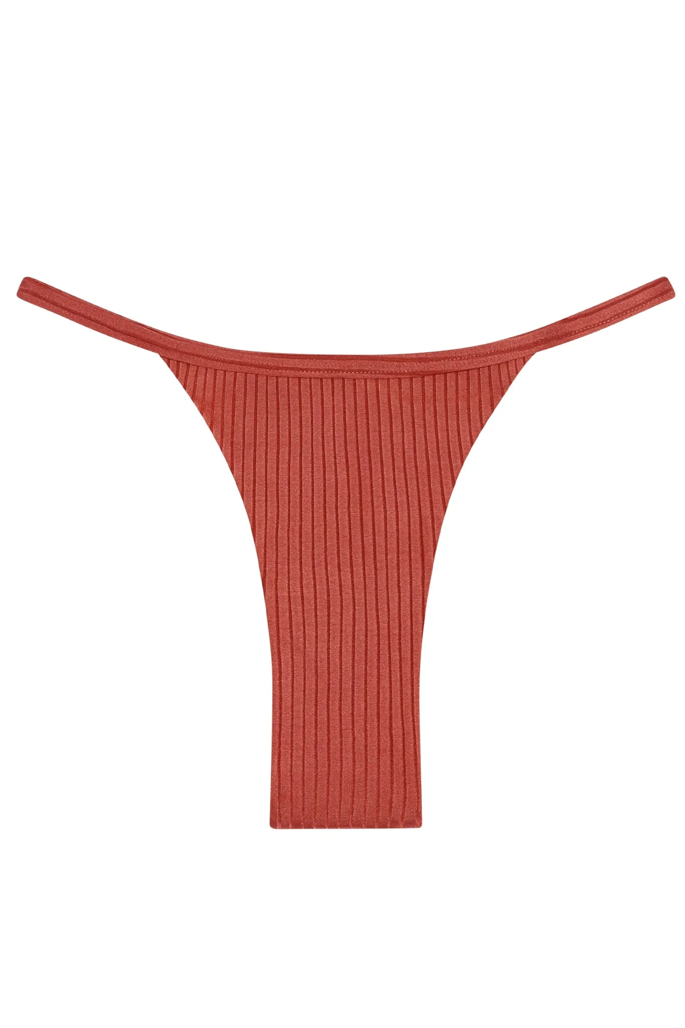 Kauai Bottom - Copper Wide Rib sold by Monday Swimwear