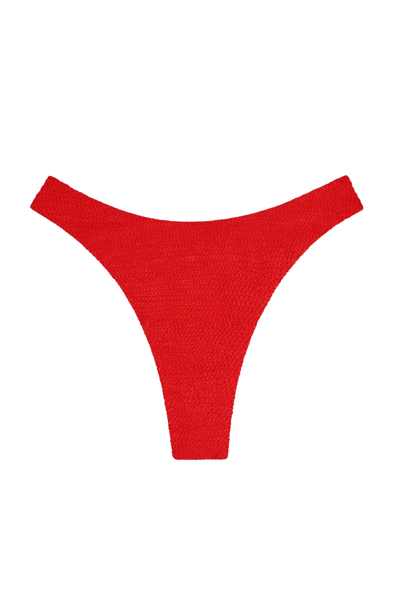 Capri Thong - Chili Pepper Crinkle sold by Monday Swimwear