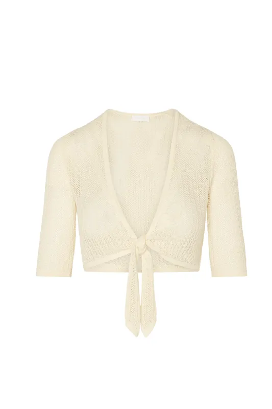 Nassau Top - Ivory Crochet sold by Monday Swimwear