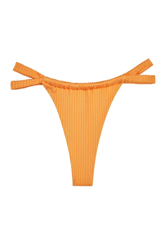 Malta Bottom - Clementine Wide Rib sold by Monday Swimwear