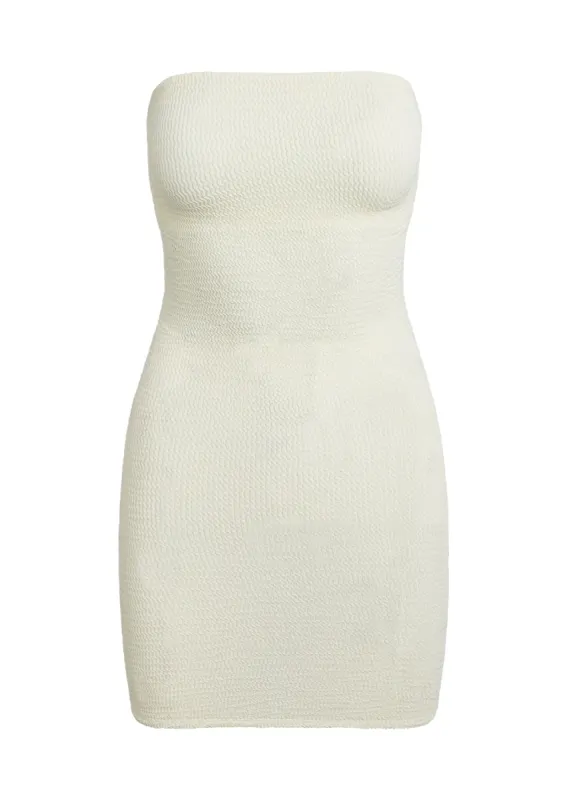 Bimini Dress - Ivory Crinkle sold by Monday Swimwear