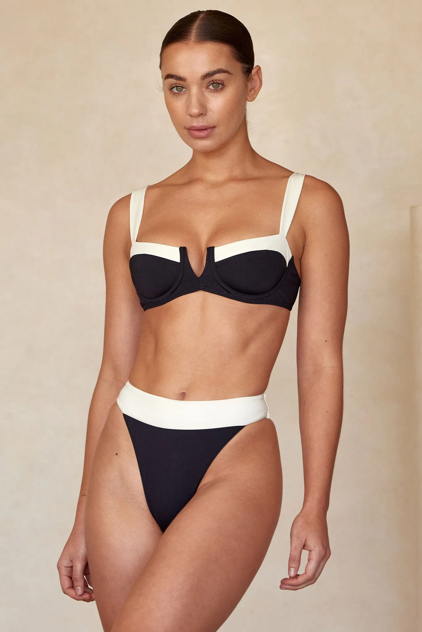 Argentina Bottom - Black/Ivory sold by Monday Swimwear product image thumbnail 5