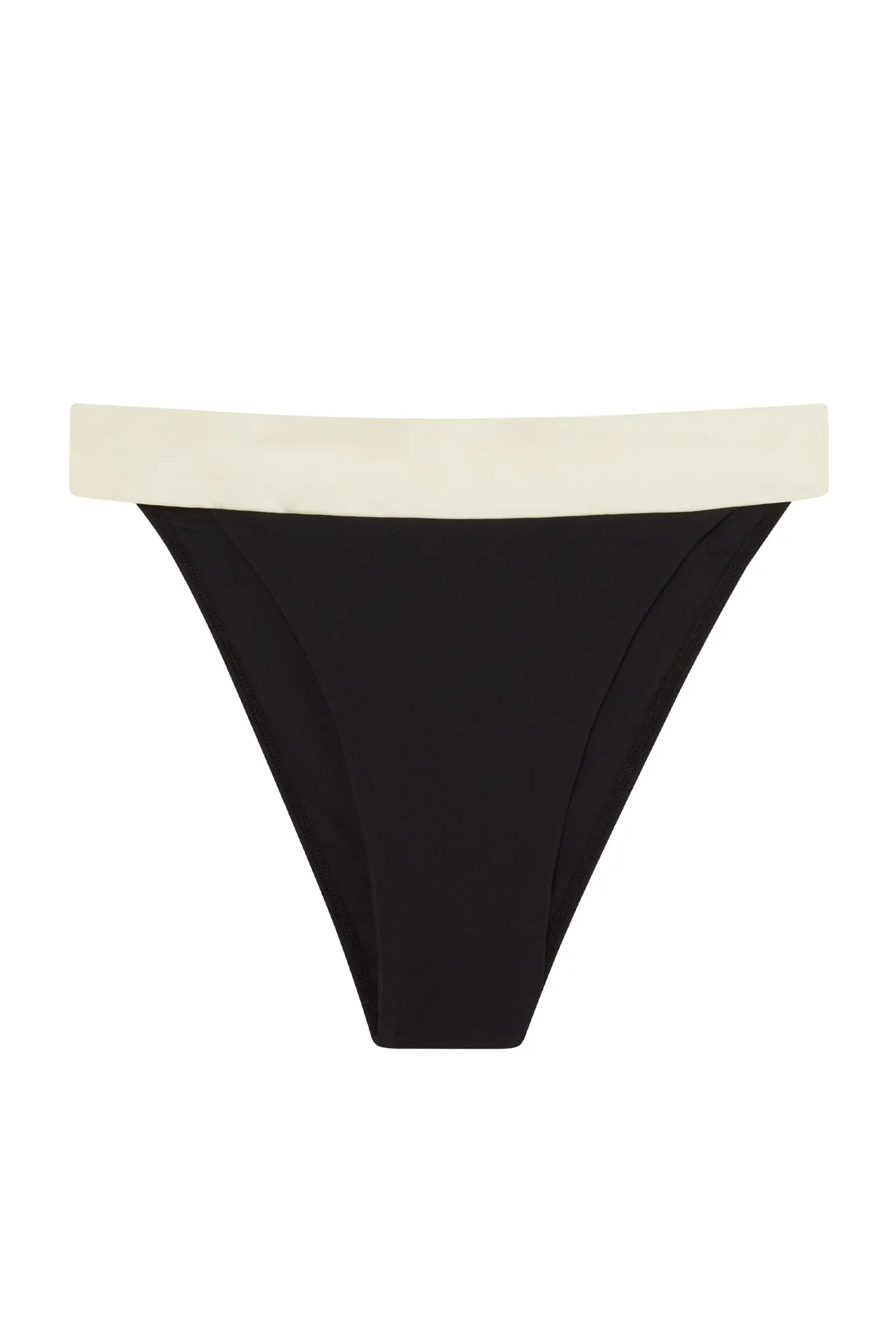 Argentina Bottom - Black/Ivory sold by Monday Swimwear
