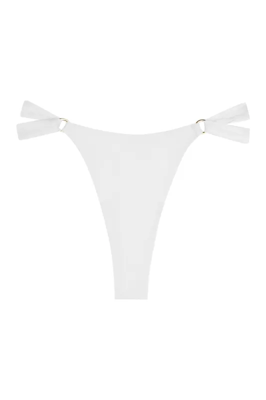 Morocco Bottom - True White sold by Monday Swimwear