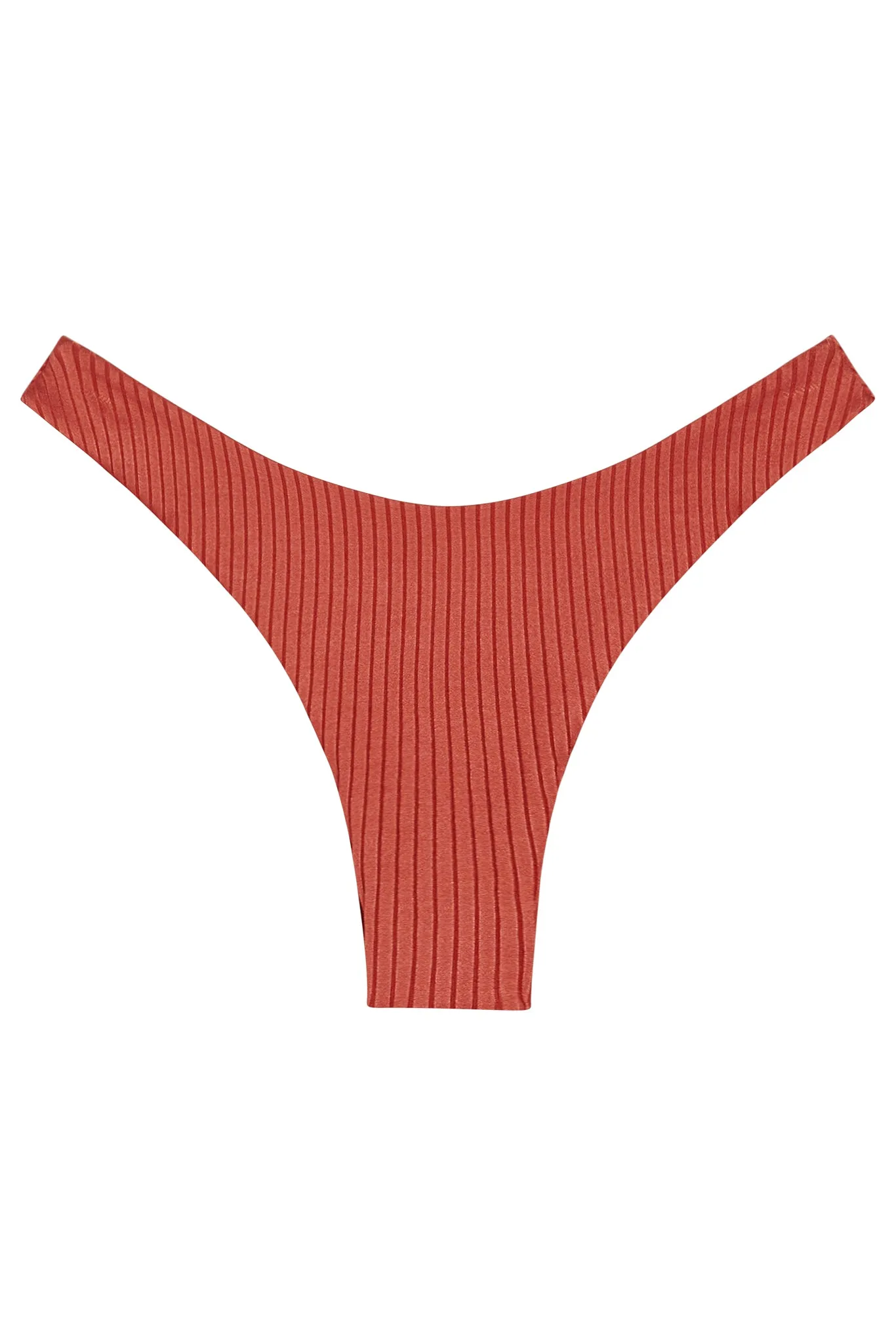 Capri Thong - Copper Wide Rib sold by Monday Swimwear