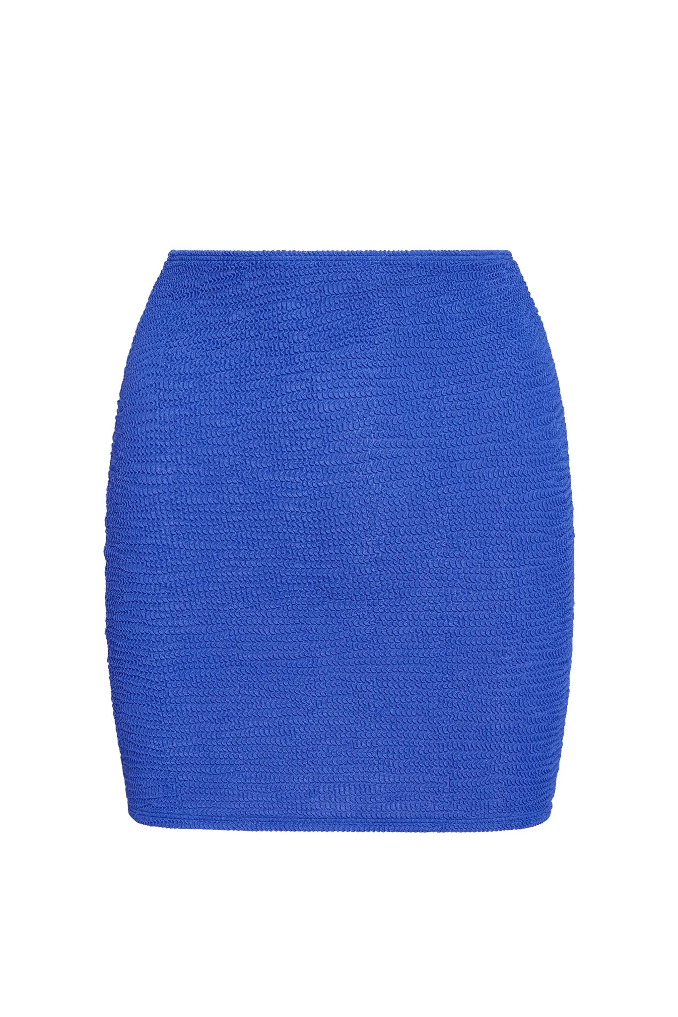 Cayman Skirt - Cobalt Crinkle sold by Monday Swimwear