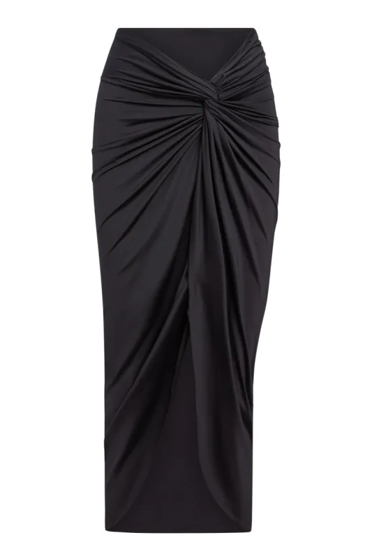 Andros Sarong - Black sold by Monday Swimwear