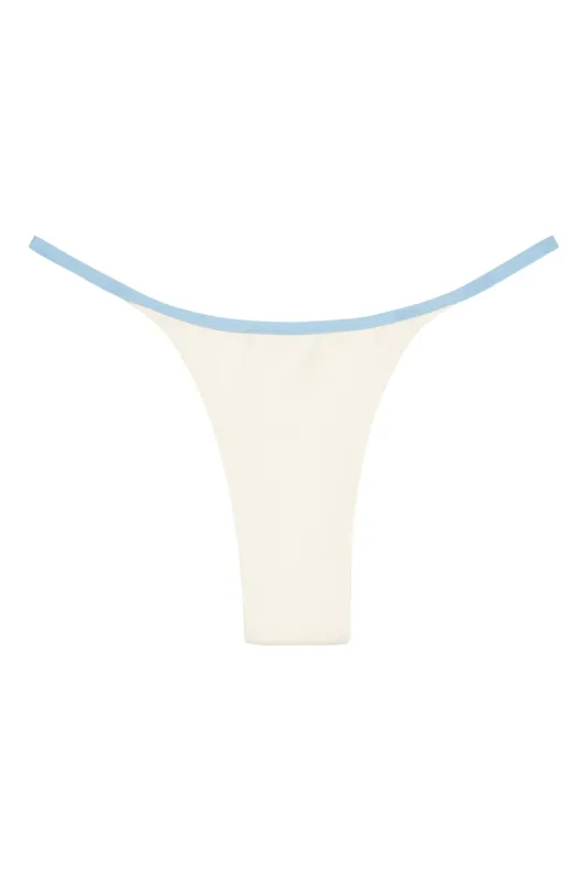 Kauai Bottom - Ivory/Sea Mist sold by Monday Swimwear