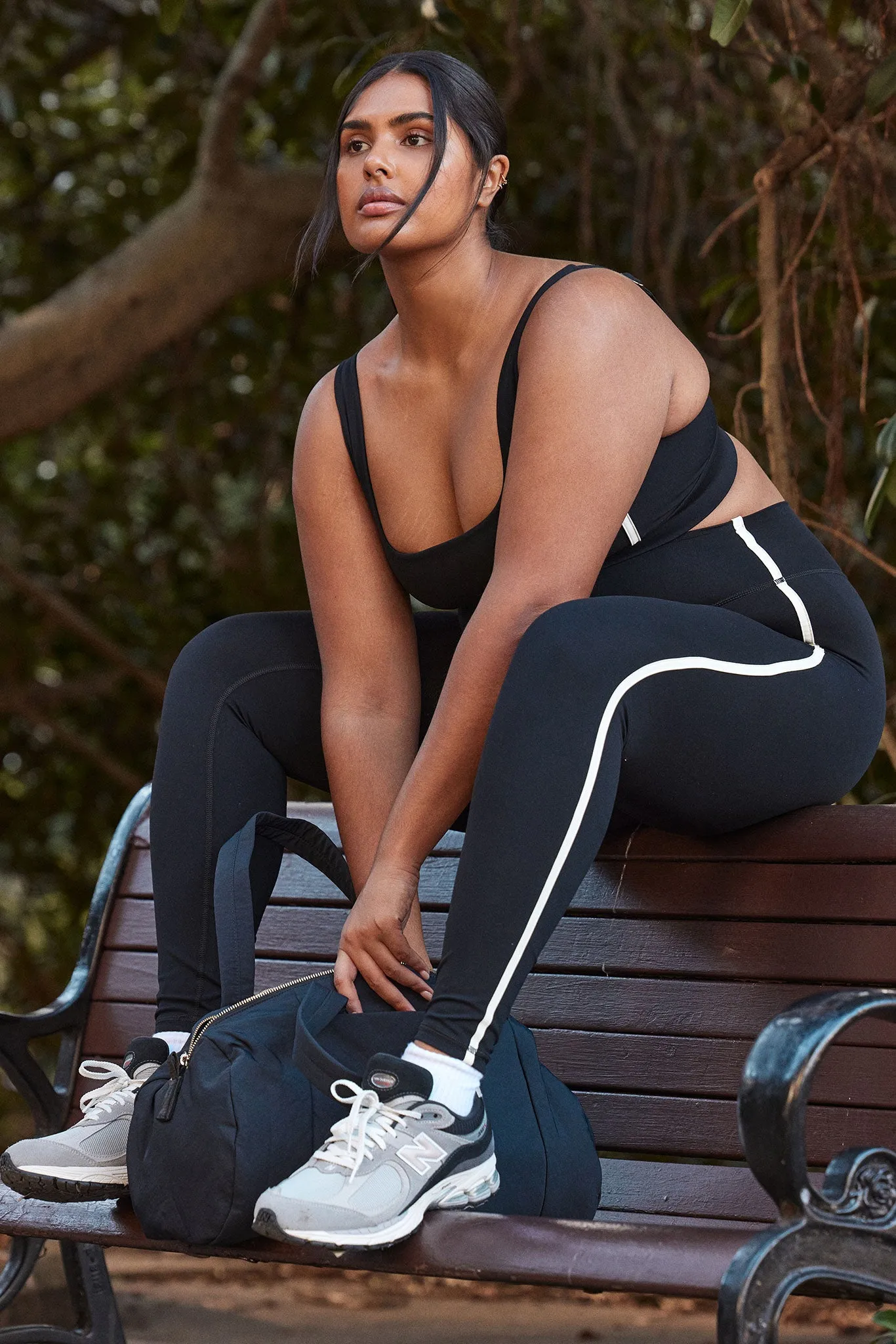 Acadia Legging 27" - Black/Ivory sold by Monday Swimwear product image thumbnail 3