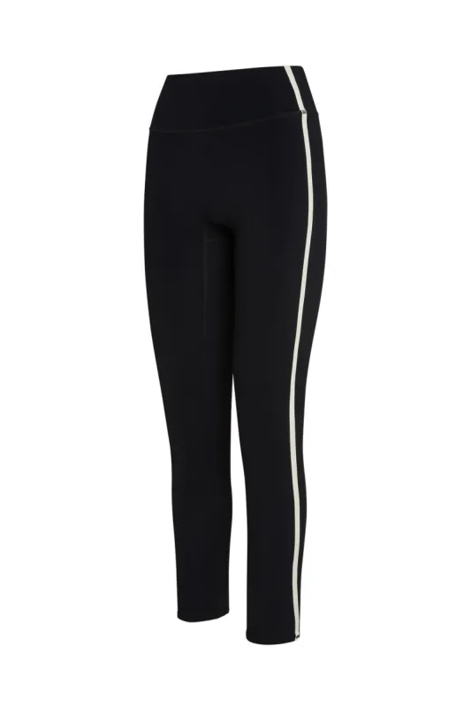 Acadia Legging 27" - Black/Ivory sold by Monday Swimwear